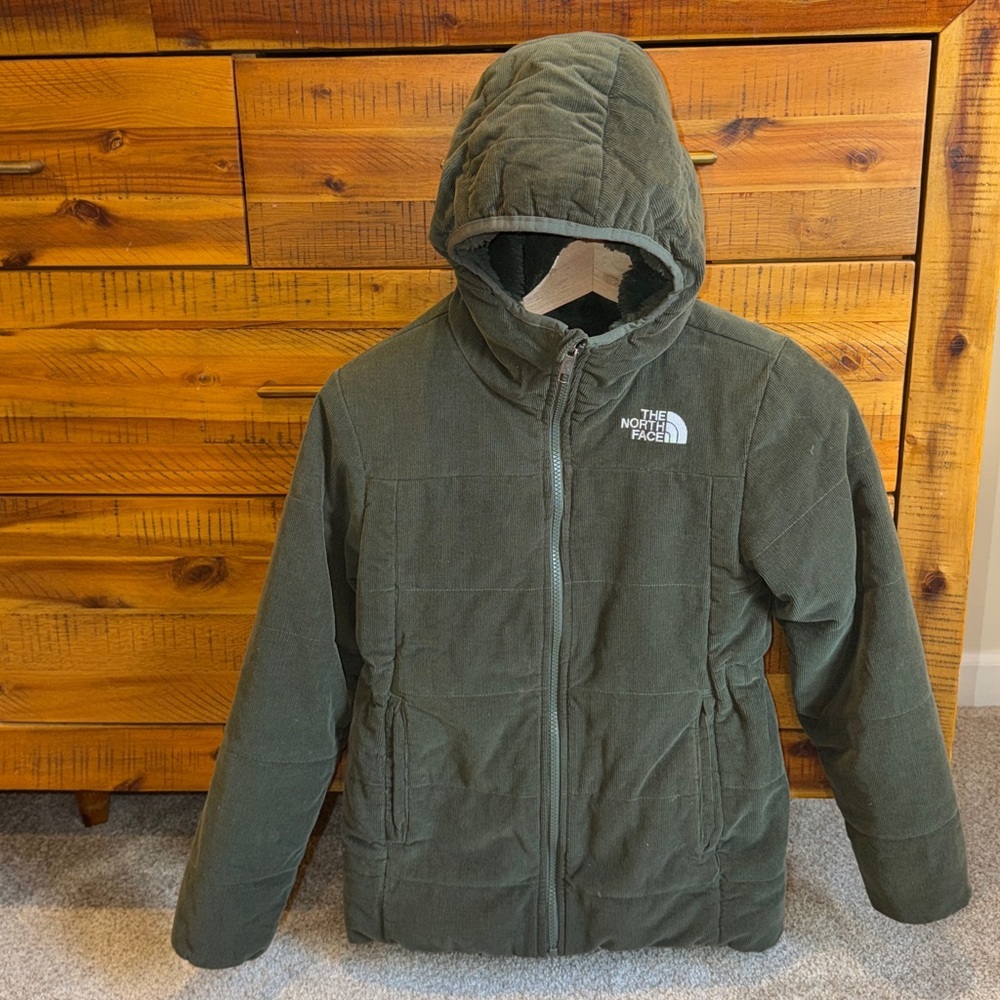 The North Face Girls Mossbud Reversible Water Repellent Hoodie Parka - Picture 4 of 7